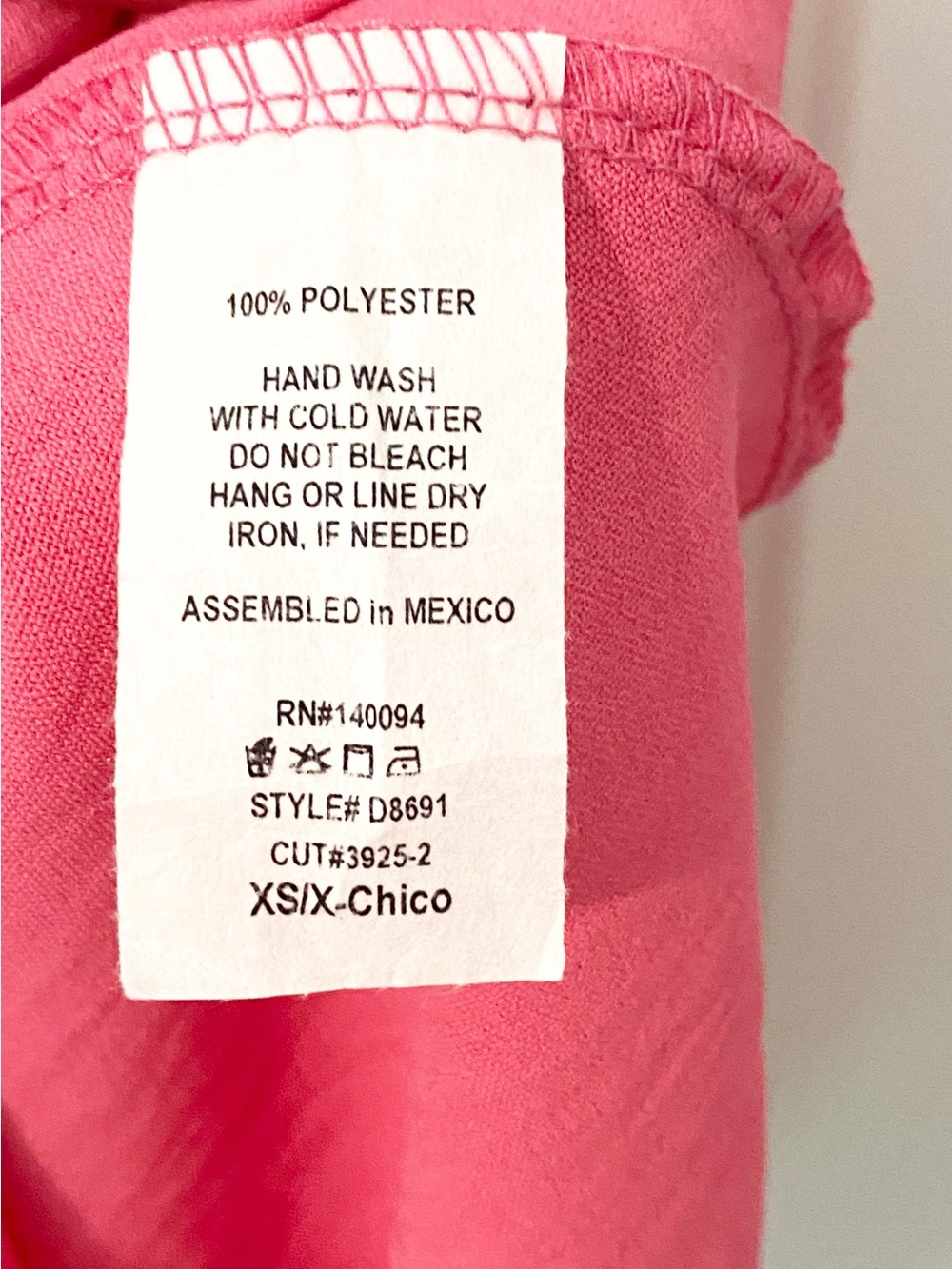 See You Monday Pink Flutter Sleeve Open Back Tie Dress Cotttage XS Barbiecore - Picture 7 of 11